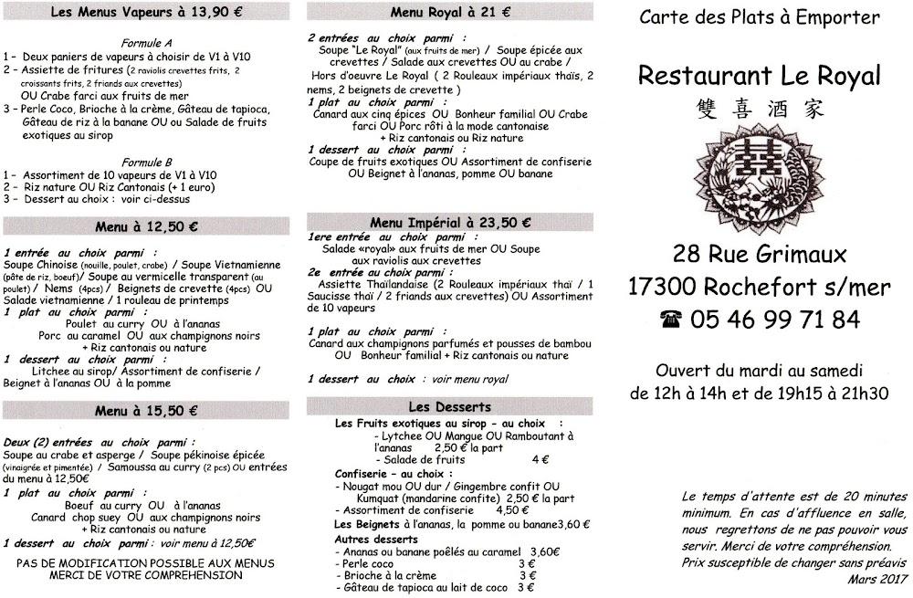 Le Royal - Menu Image 4